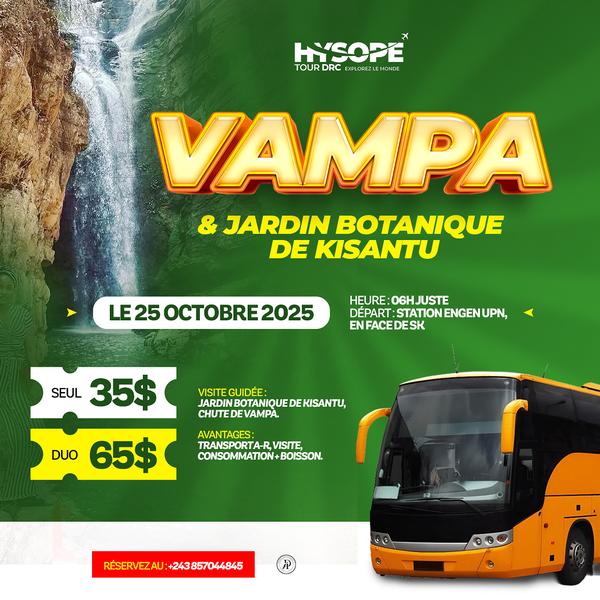 Excursion à vampa et jardin botanique de kisantu